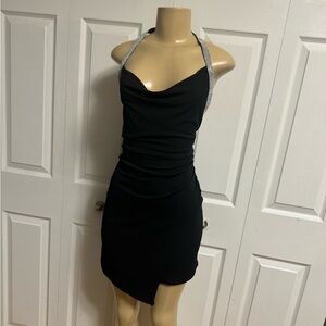 Speechless open back halter dress size L